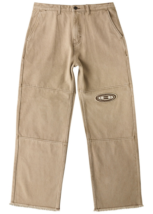 Photo: Honor The Gift Logo Straight-leg Canvas Jeans Tan