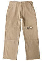 Honor The Gift Logo Straight-leg Canvas Jeans Tan