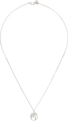 Palm Angels Silver Oval Palm Necklace