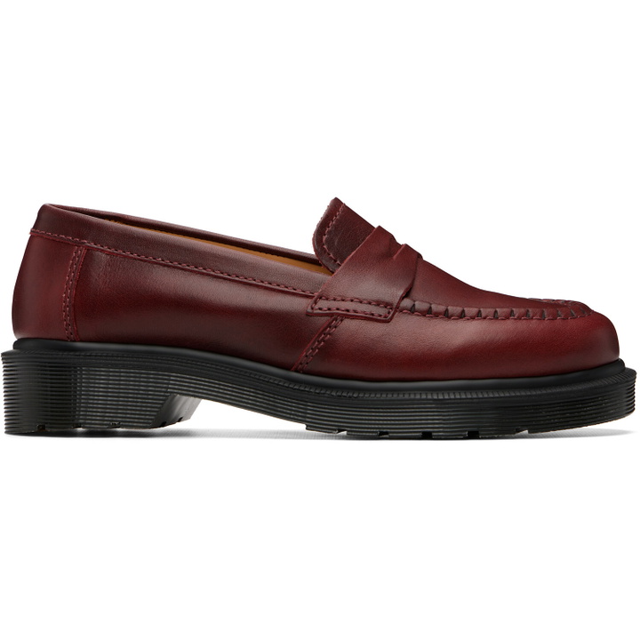 Photo: Dr. Martens Burgundy Delapre 'Made In England' Classic Loafers