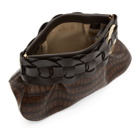 Chloe Brown Croc Darryl Clutch