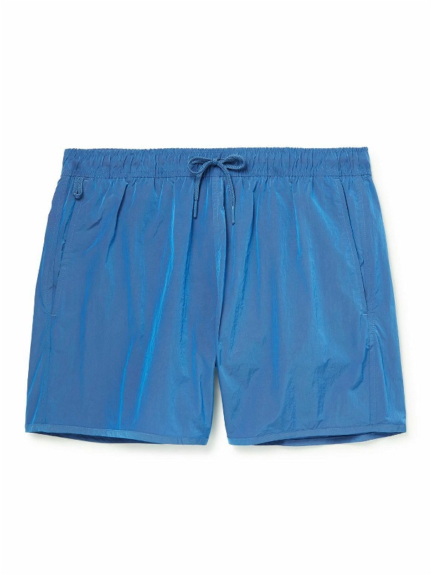 Photo: CDLP - Straight-Leg Mid-Length ECONYL® Swim Shorts - Blue