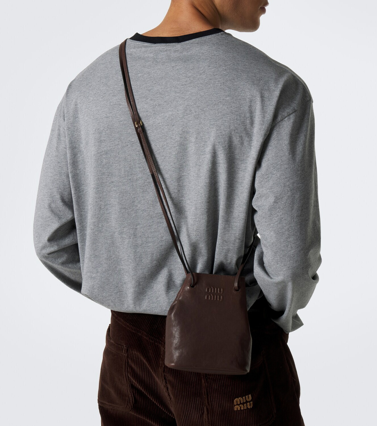 Miu Miu Mini leather shoulder bag
