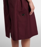 Prada Poplin midi skirt