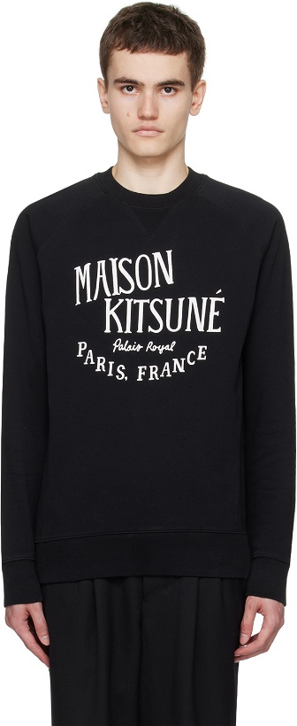 Photo: Maison Kitsuné Black 'Palais Royal' Sweatshirt