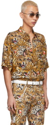 LU'U DAN SSENSE Exclusive Beige Leopard Collage Shirt
