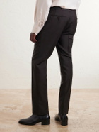 TOM FORD - O'Connor Straight-Leg Mohair and Wool-Blend Suit Trousers - Brown