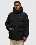 Maison Kitsune Hooded Puffer In Nylon With Tonal Fox Head Patch Black - Mens - Down & Puffer Jackets