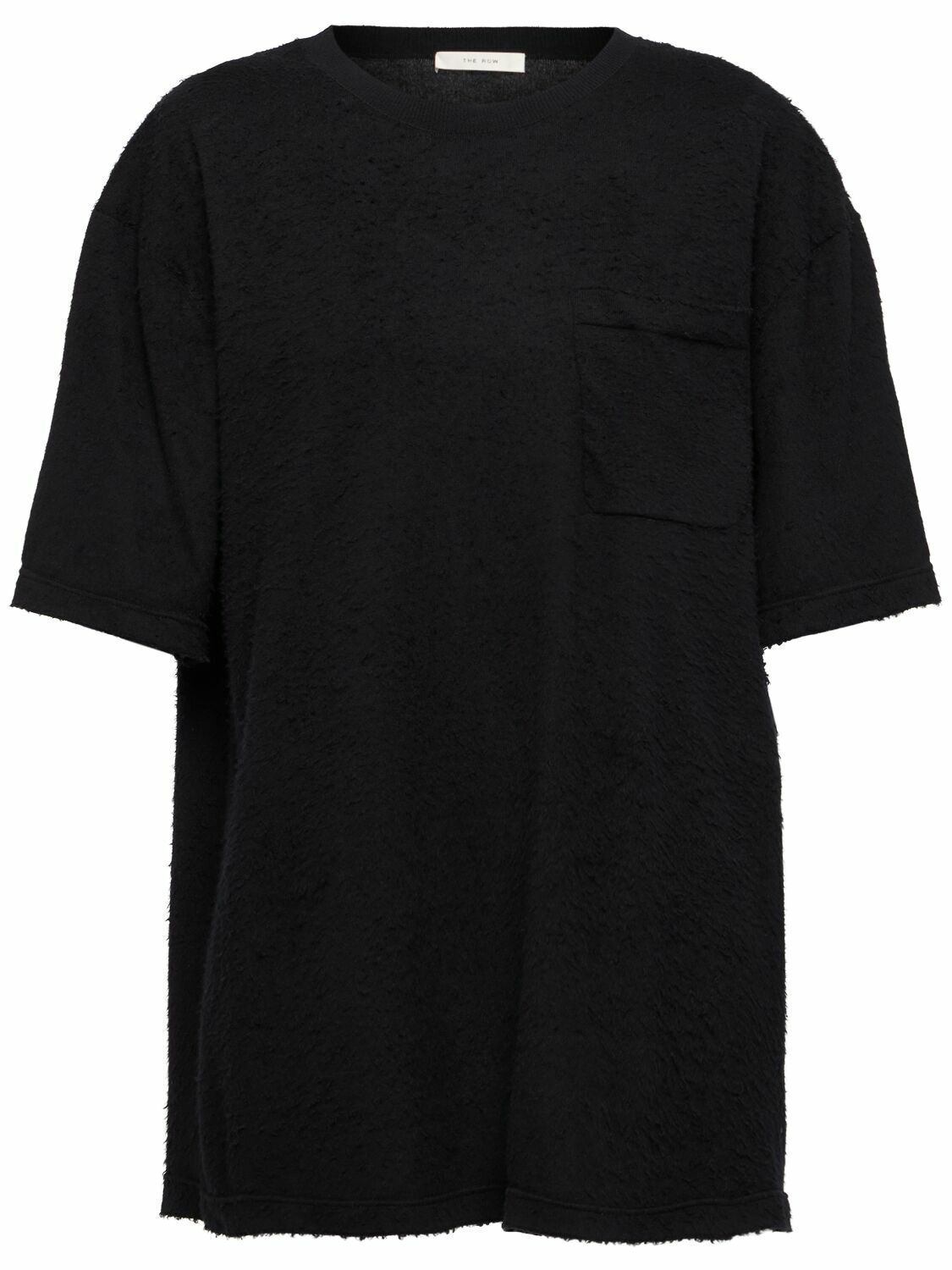 The Row Black Cotton T.shirt The Row