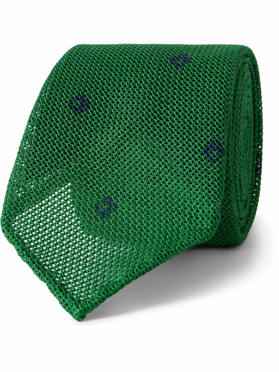 Sid Mashburn - 8cm Printed Cotton-Mesh Tie