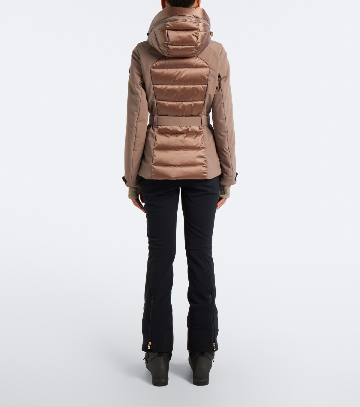 Bogner Elva belted hooded ski jacket