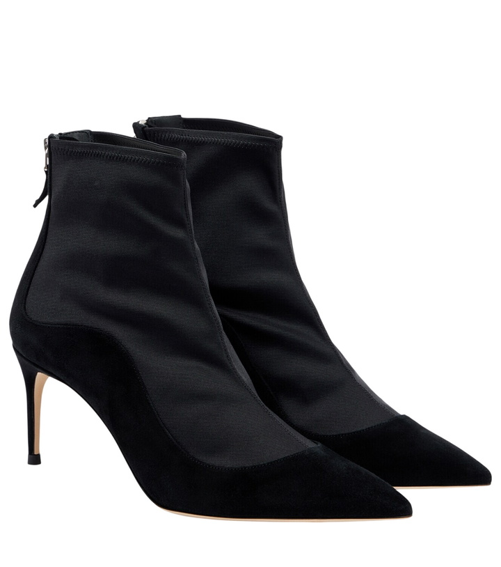 Photo: Malone Souliers Elisa 70 suede-trimmed ankle boots