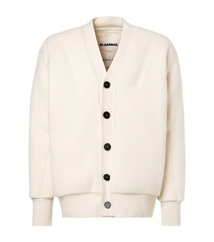 Photo: Moncler Genius x Jil Sander virgin wool down cardigan