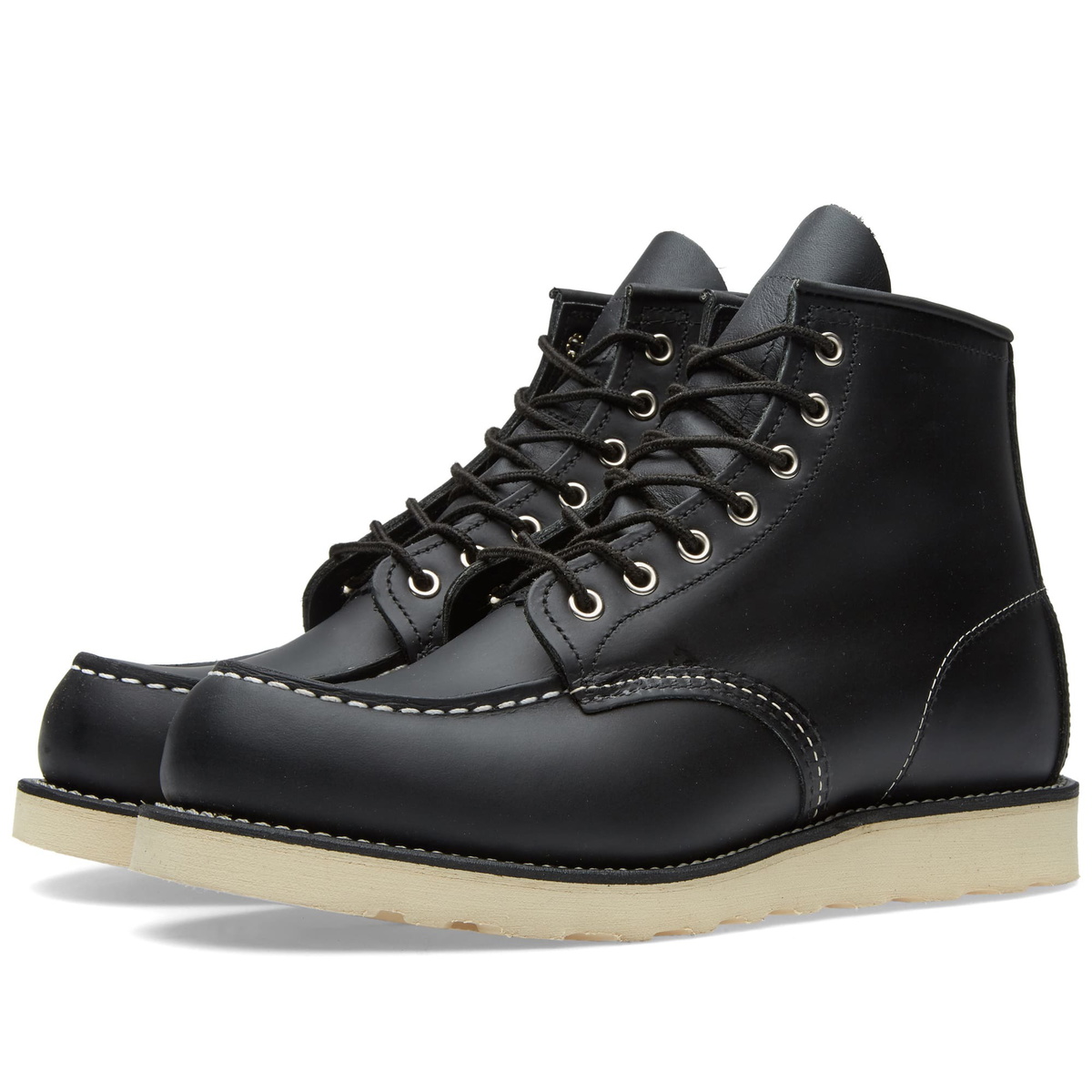 Red wing all black moc toe deals
