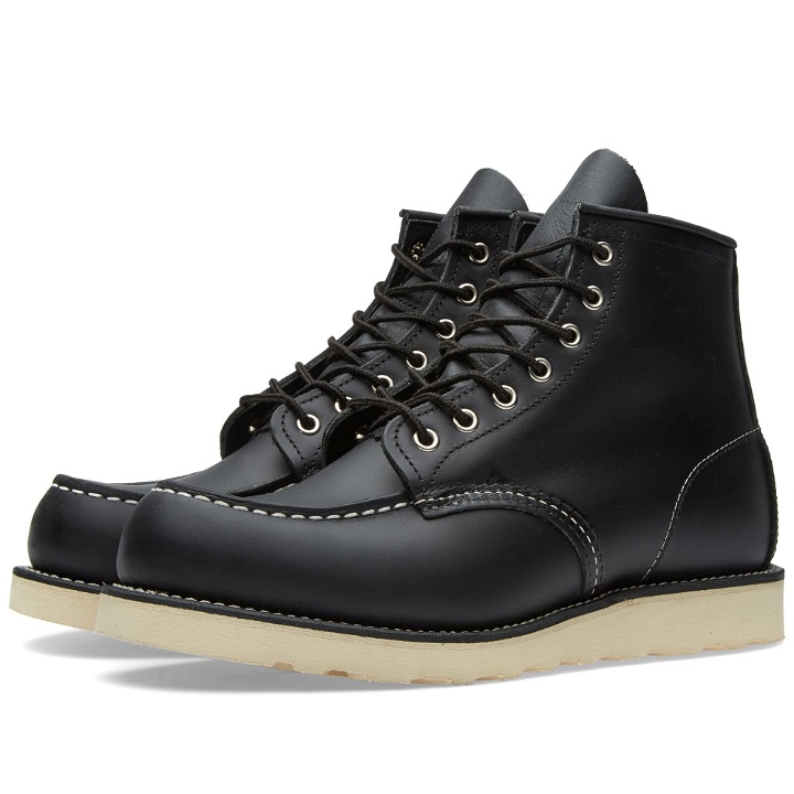 Photo: Red Wing 8130 Heritage Work 6" Moc Toe Boot Black