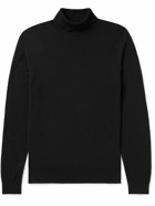 John Smedley - Hawley Slim-Fit Sea Island Cotton Rollneck Sweater - Black