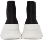 Alexander McQueen Black & White Tread Slick Hi Sneakers