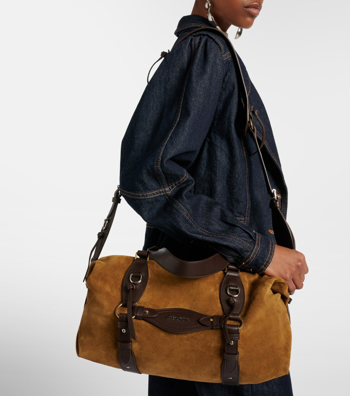 Isabel Marant Tilpa Medium suede shoulder bag