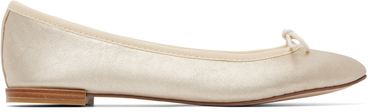 Repetto Gold Cendrillon Ballerina Flats