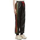 Gucci Black Leather Lounge Pants