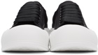 Alexander McQueen Black & White Deck Plimsoll Sneakers