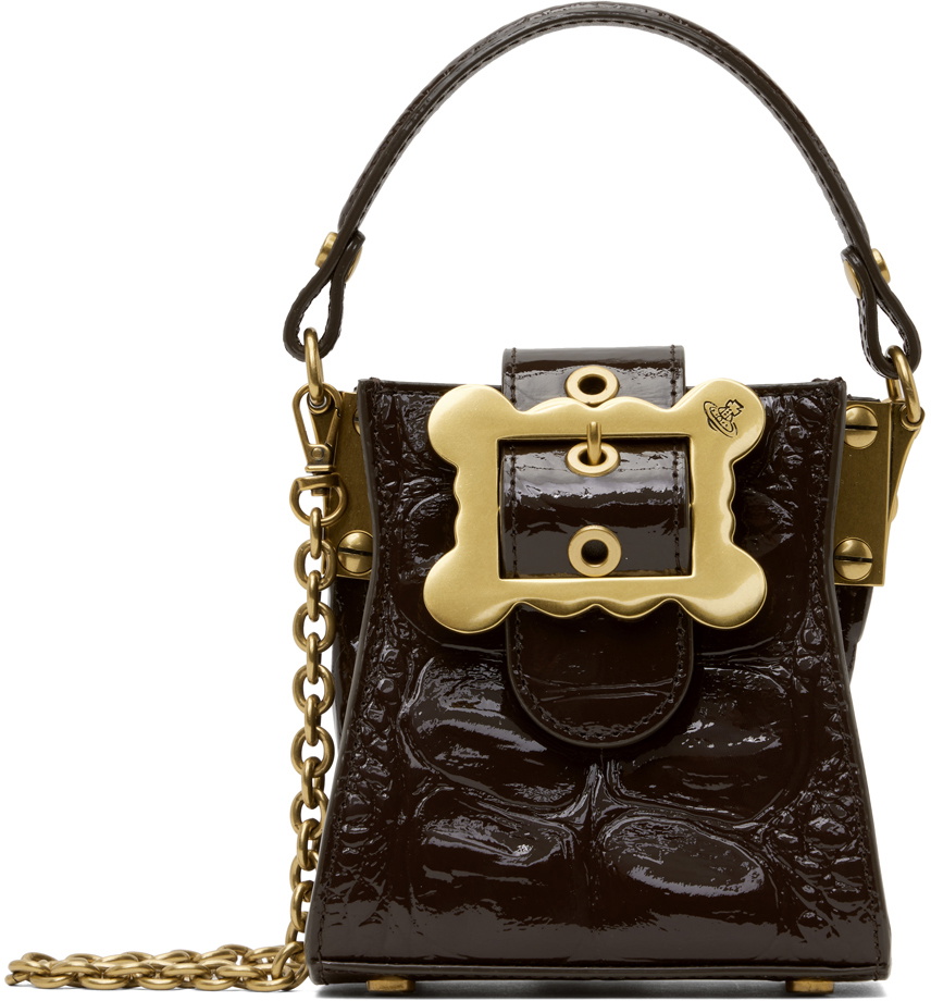 ★Vivienne Westwood★ Vivienne Westwood 24FW Women's Mini Ba Vivienne Westwood Mini Yasmine bag for Women - Silver in UAE