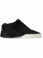 Fear of God - Moc Low Layered Distressed Suede Sneakers - Black