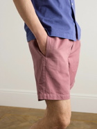 Mr P. - Straight-Leg Cotton and Linen-Blend Drawstring Shorts - Pink