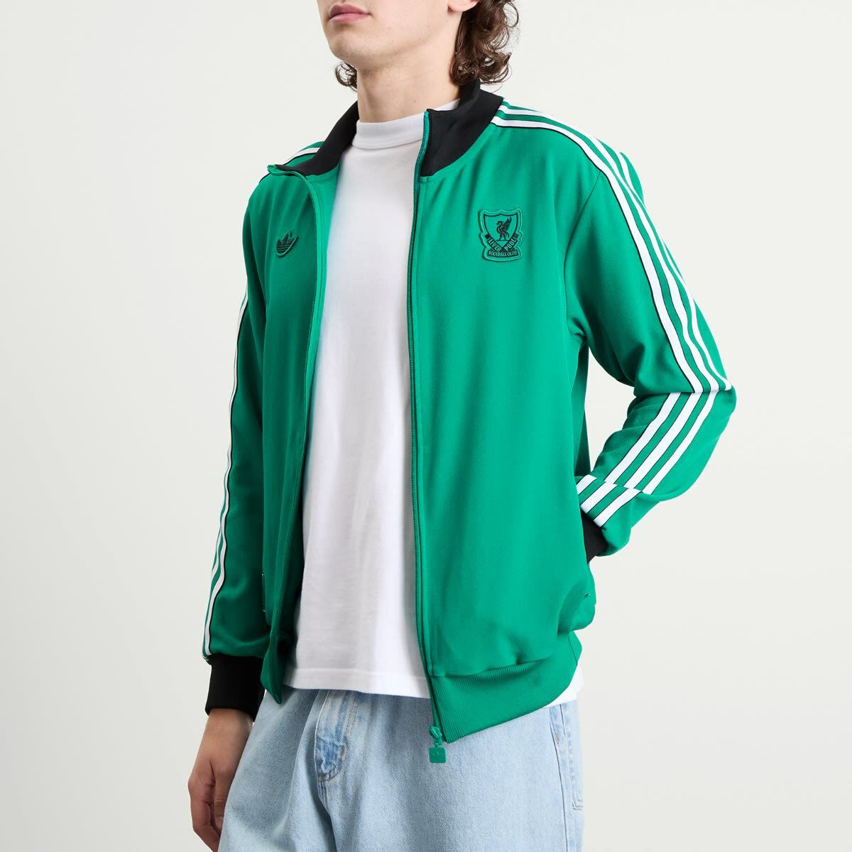 Adidas Liverpool FC Icon Track Top in Sea Green