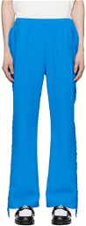 NEEDLES Blue Fringe Track Pants