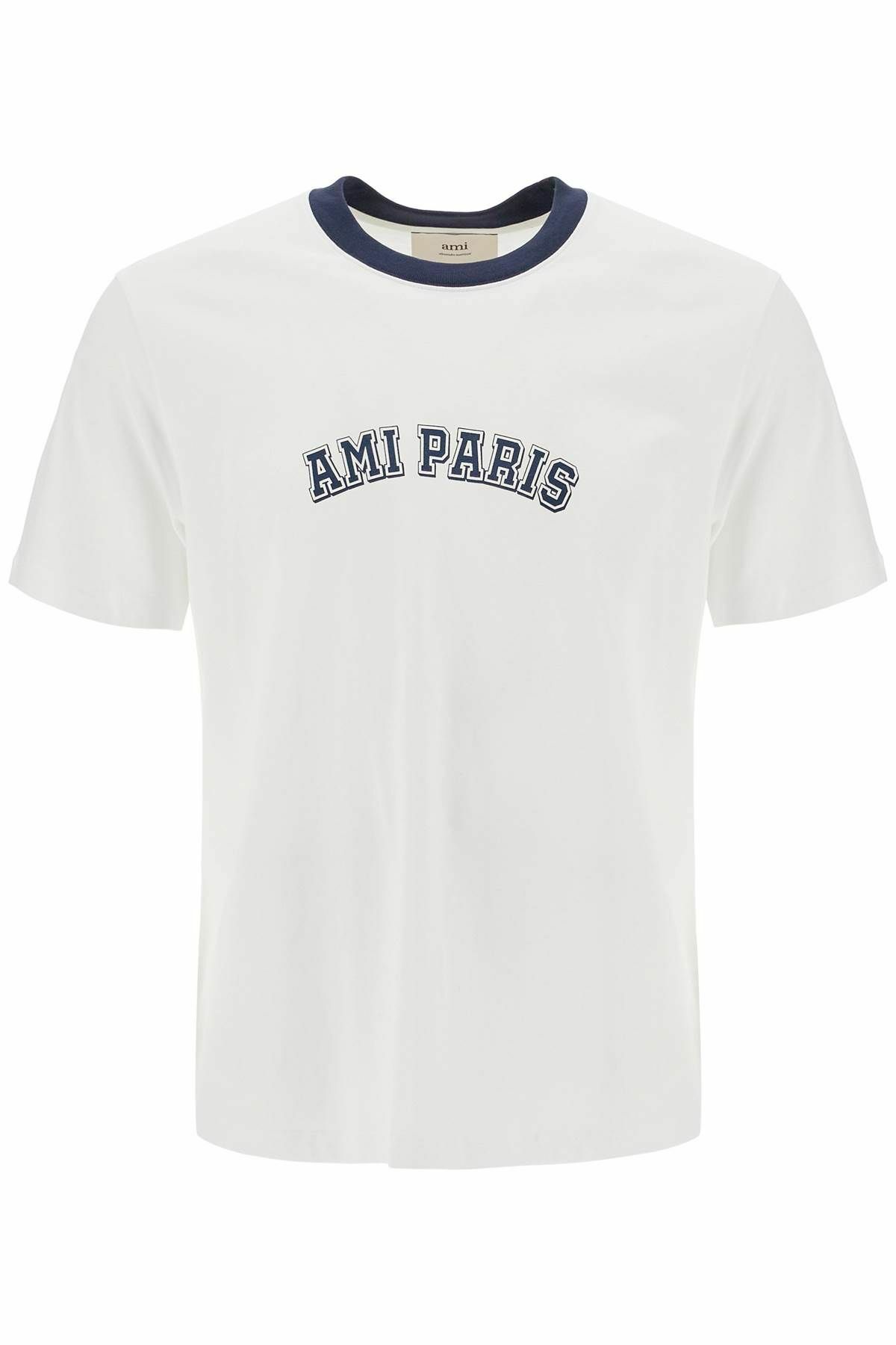 AMI ALEXANDRE MATIUSSI t-shirt with logo print White