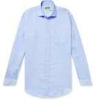 Sid Mashburn - Gingham Cotton-Poplin Shirt - Blue