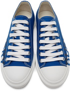 Burberry Blue Logo Print Sneakers