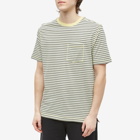 Paul Smith Men's Stripe Pocket T-Shirt in Yellow