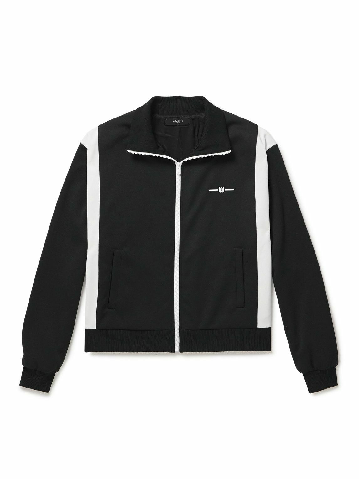 AMIRI - Always On Point Logo-Embroidered Jersey Track Jacket - Black