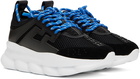 Versace Black Chain Reaction Sneakers