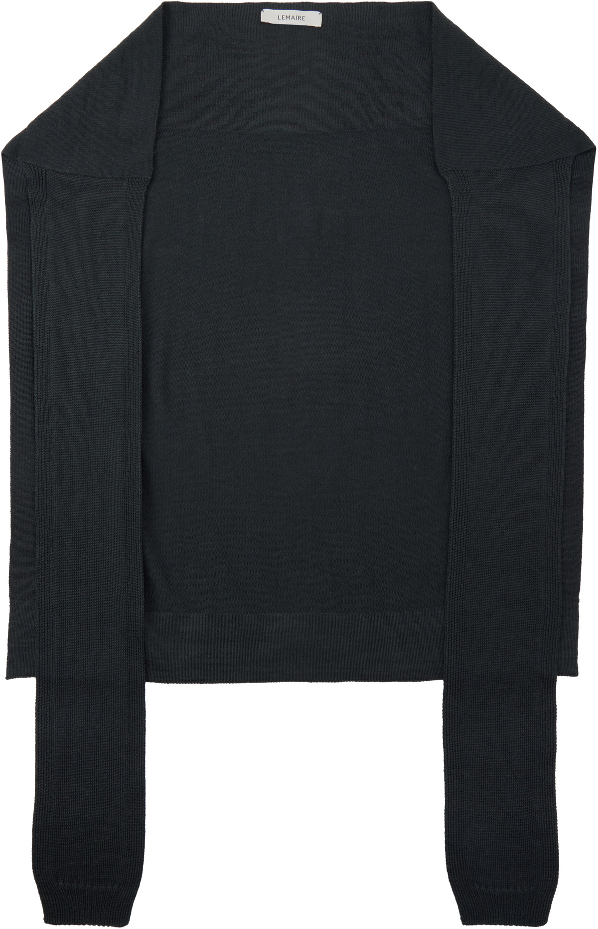 LEMAIRE Gray Trompe L'oeil Scarf Lemaire LEMAIRE Gray Trompe L'oeil Scarf Lemaire