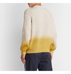 Jacquemus - Dégradé Ribbed-Knit Cotton Sweater - Yellow