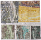 Luna Del Pinal White & Yellow Topographic Study Cushion Cover
