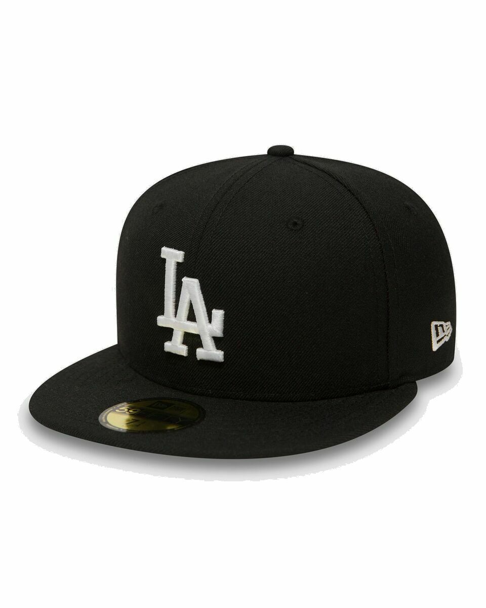 Photo: New Era League Essential 59 Fifty Los Angeles Dodgers Black - Mens - Caps