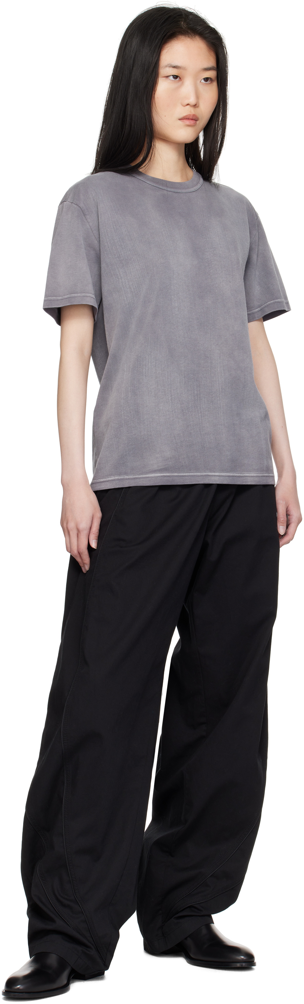 alexanderwang.t Gray Puff Logo T-shirt