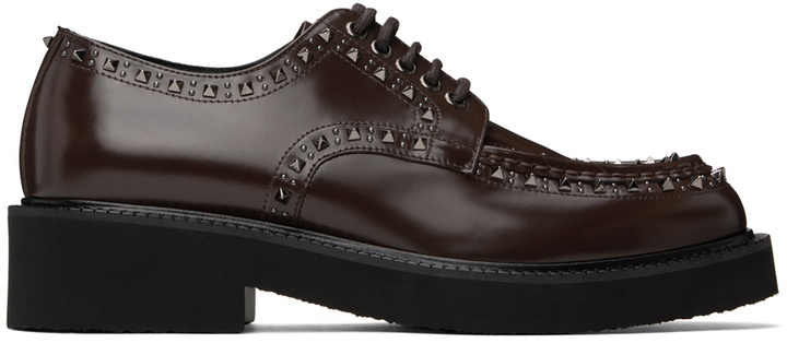 Photo: Valentino Garavani Brown Gentleglam Derbys