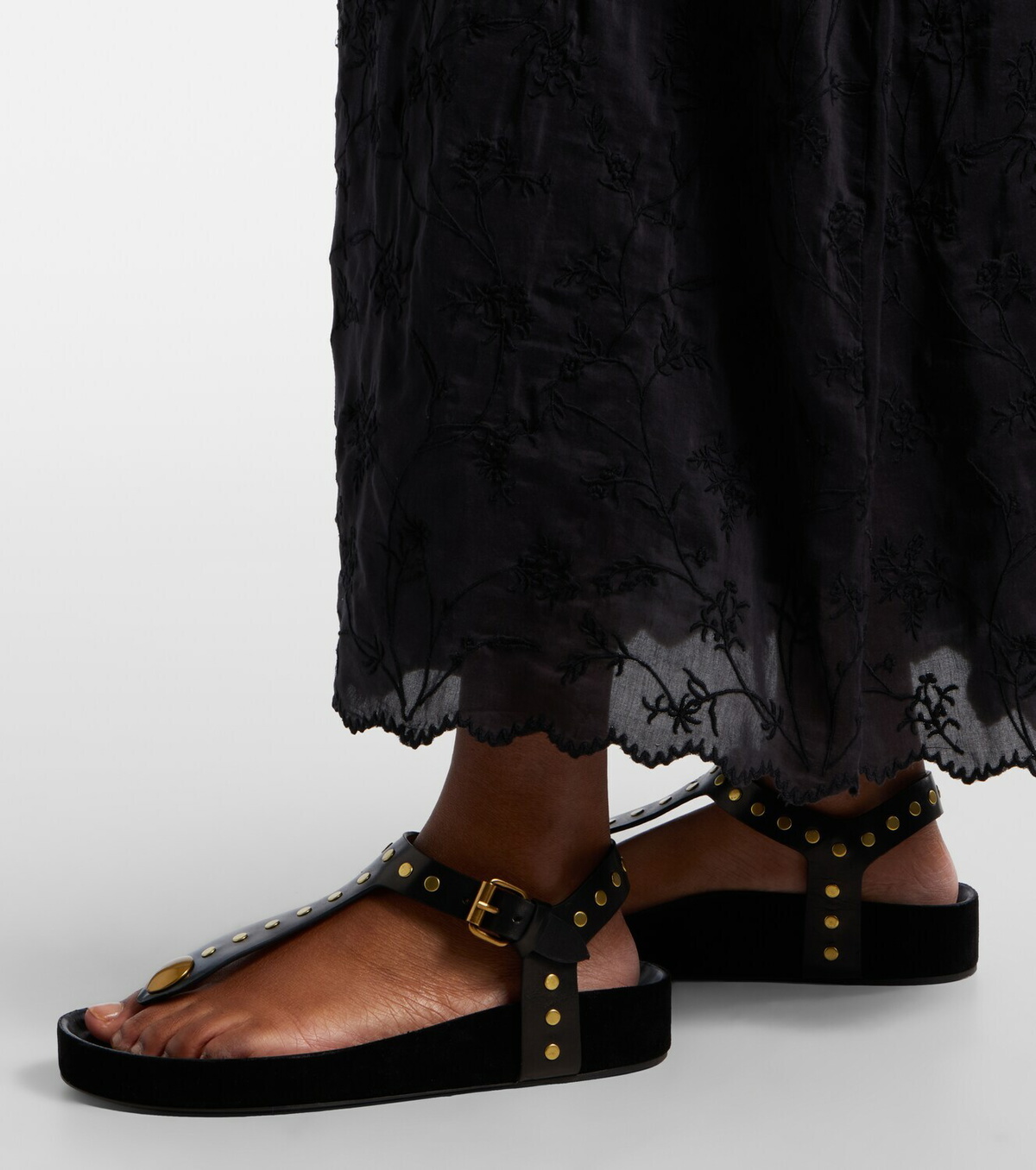 Isabel Marant Enore studded leather thong sandals