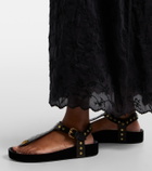 Isabel Marant Enore studded leather thong sandals