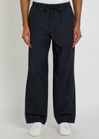 Officine Générale Nilson Wide-leg Cotton Trousers Navy