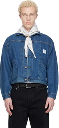 Maison Kitsuné Blue KURO Edition Selvedge Voyage Denim Jacket