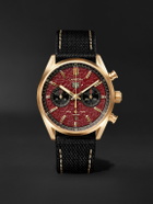 Bamford Watch Department - TAG Heuer Carrera Limited Edition Automatic 42mm 18-Karat Gold and Canvas Watch