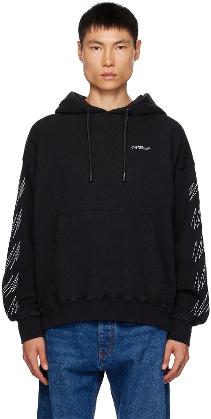 Photo: Off-White Black Stitched Hoodie