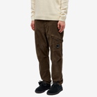 C.P. Company Men's Corduroy Loose Utility Pants in Olive Night