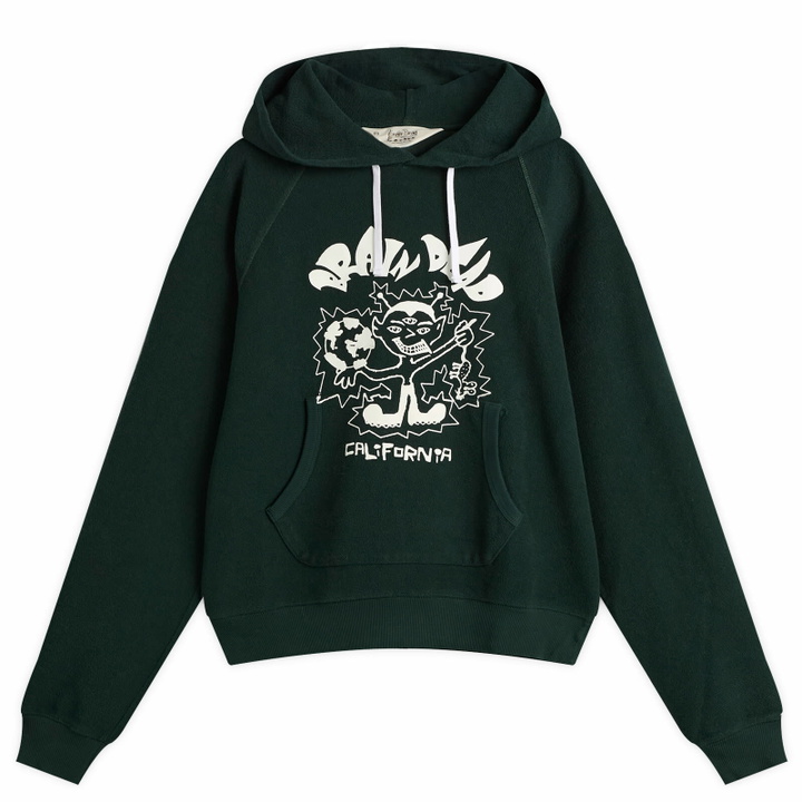 Photo: Brain Dead Men's Global Shock Hoodie in Forest Green